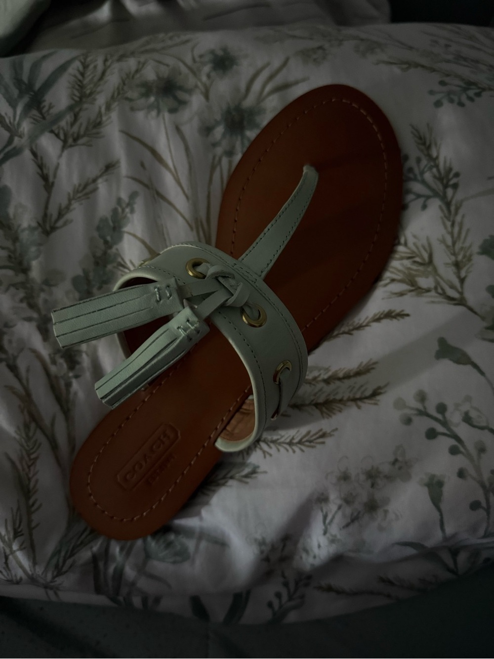 COACH BRAND NEW Mint Green Leather Sandals *******AUTHENTIC ******** - Picture 10 of 12
